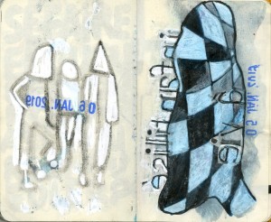 agenda dessiné : 6 et 5 janvier 2019